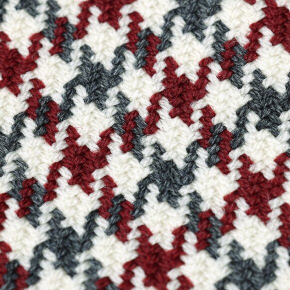 Corneliani (Italy) 80s, Double-Knit Jacquard, High-Twist Yarn - Picture 9 of 10